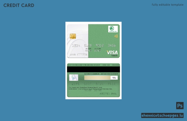 Sudan Saudi Sudanese Bank Visa Classic Card – Beispielvorschau